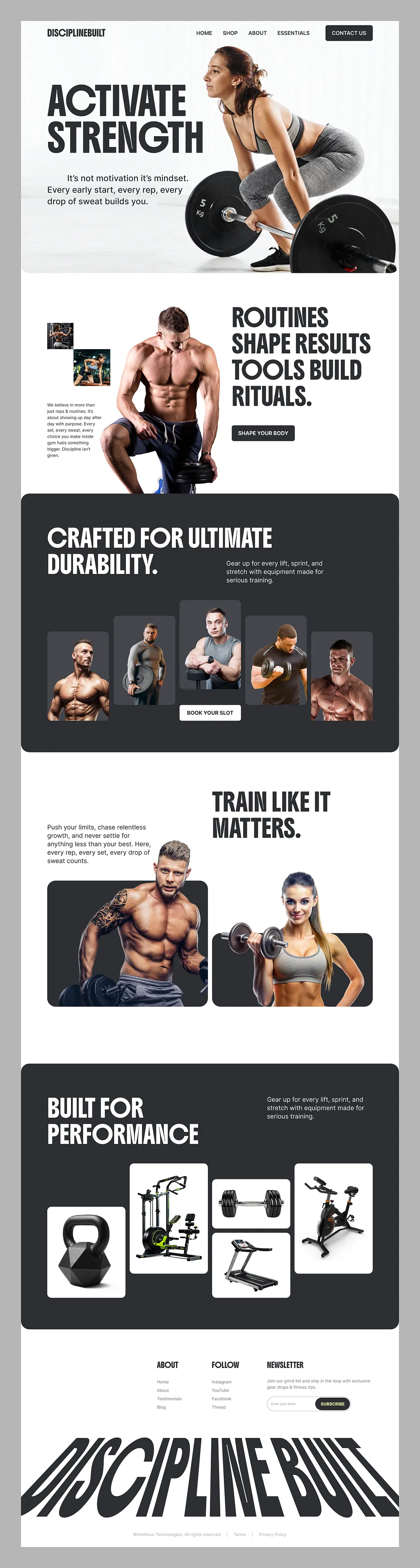 DisciplineBuilt mobile store