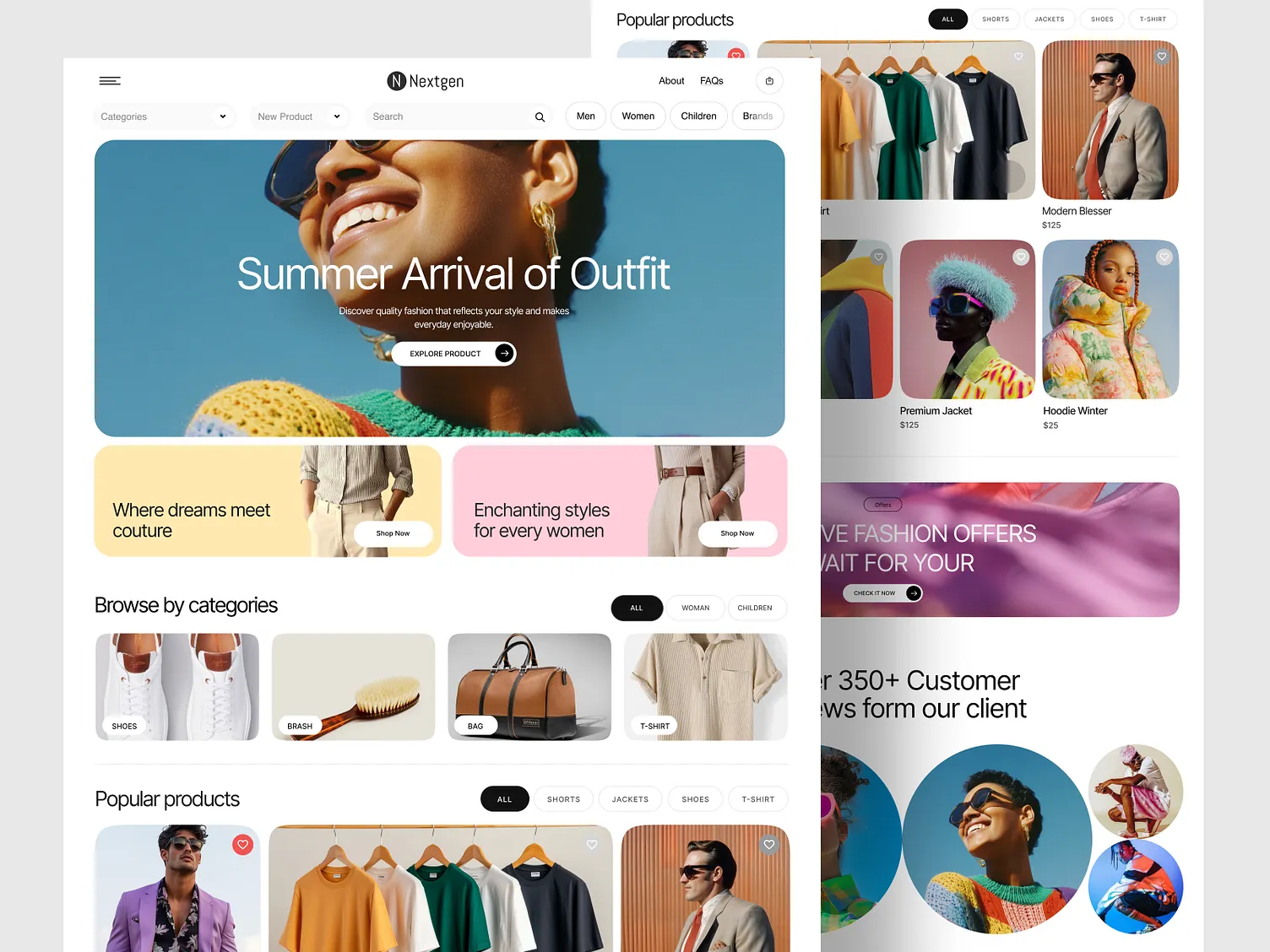 Nextgen fashion storefront